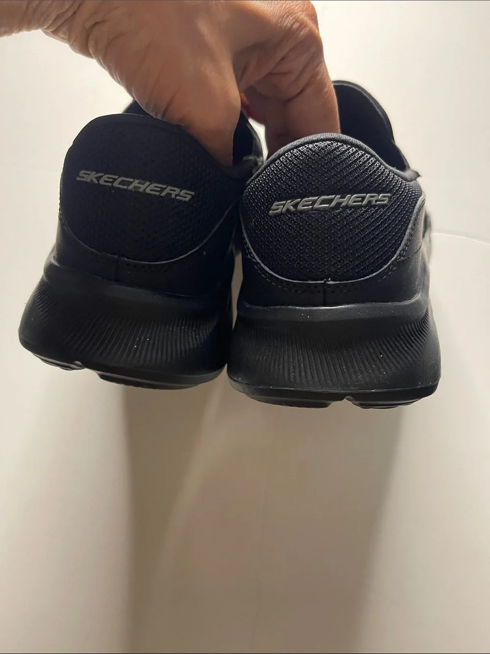 Skechers Black Slip-On Mesh Casual Loafers